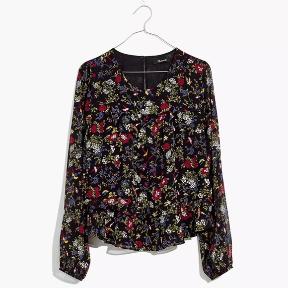 Madewell Tops - Madewell Floral Peplum Top
